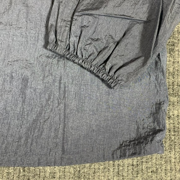 Athleta Top Womens Medium Gray Snap Button Up Long Sleeve Oversized Shacket New - Picture 10 of 13